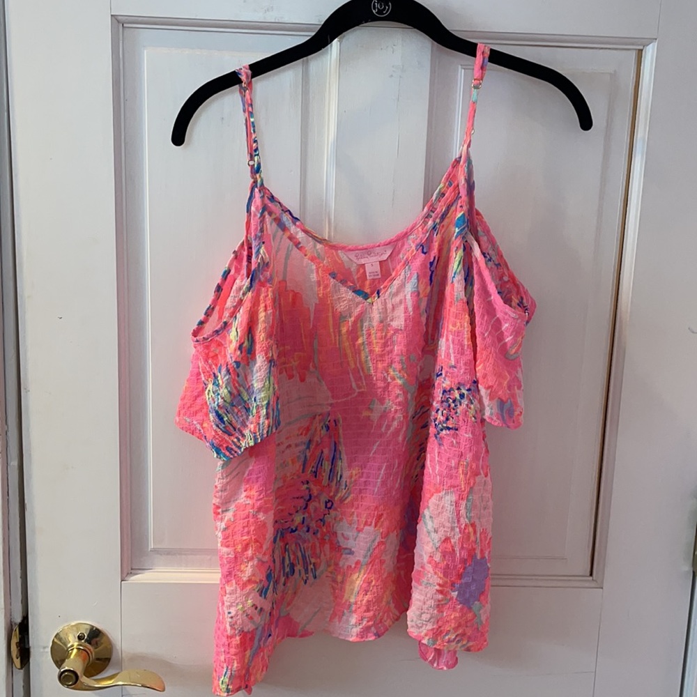 Lilly Pulitzer cold shoulder top
